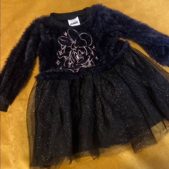 Disney Black Fuzzy Dress - Picture 5 of 5